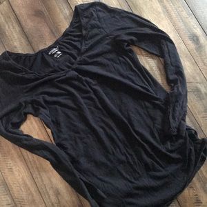 Nursing Black Long Sleeve Top